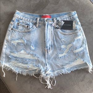 Distressed shorts